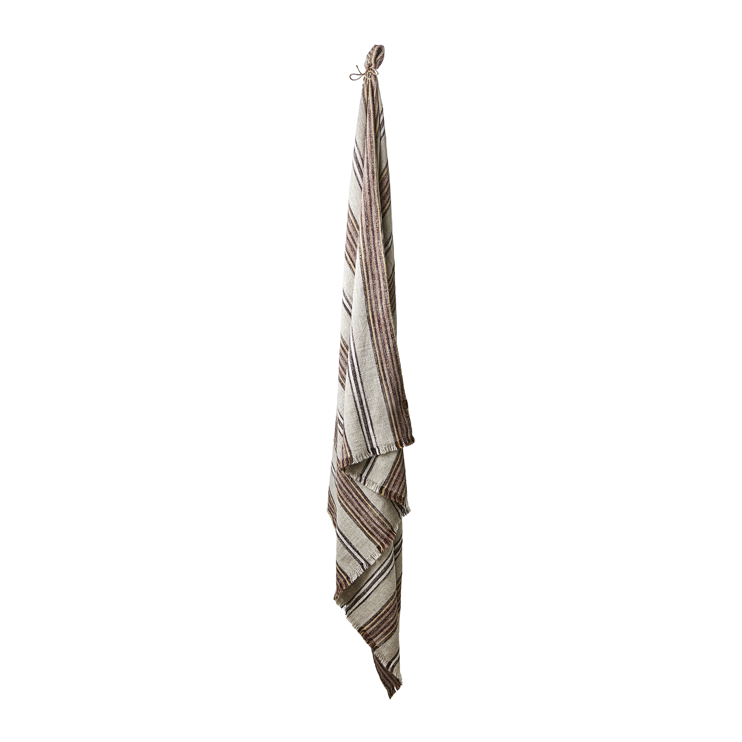 Affari of Sweden HILDA Filt/duk, Natur/brun/rosa/gul