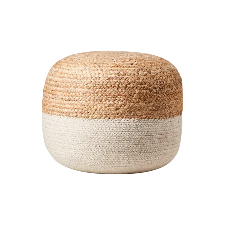 Affari of Sweden JUNI Sittpuff, Natur/elfenben