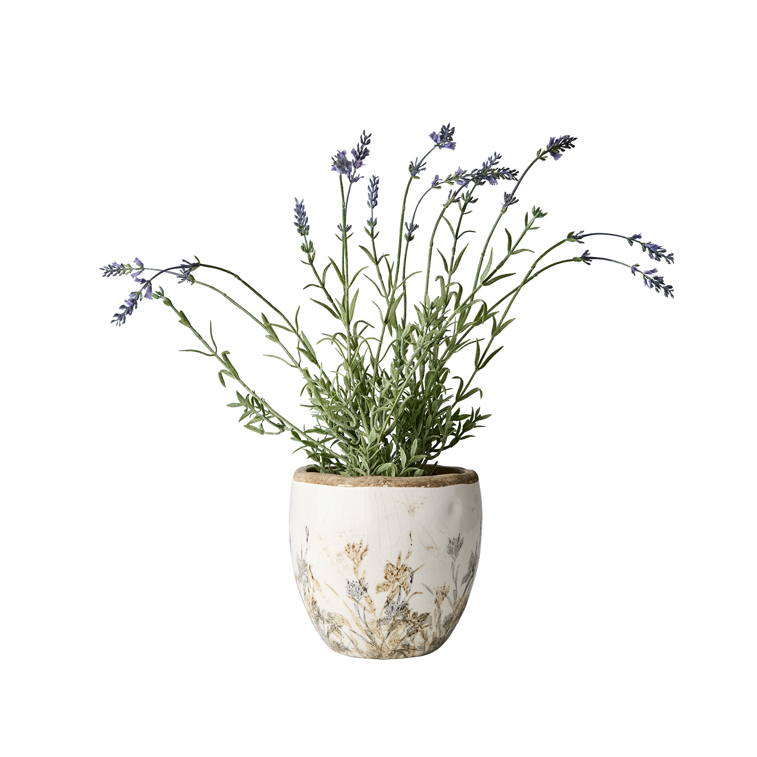 Affari of Sweden TUVA Kruka, Vit/lila/beige