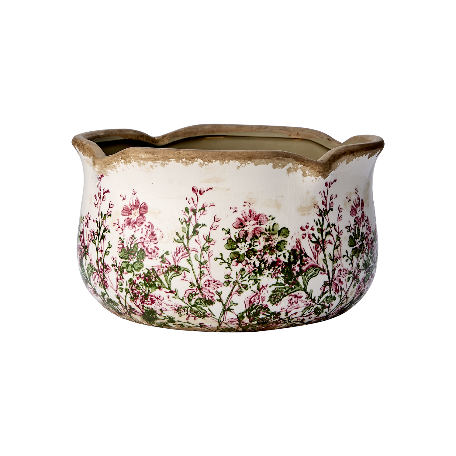 Affari of Sweden SPRING Kruka, Vit/grön/rosa