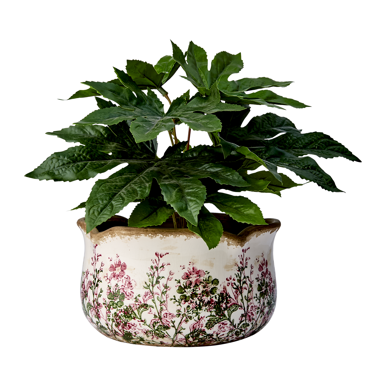 Affari of Sweden SPRING Kruka, Vit/grön/rosa