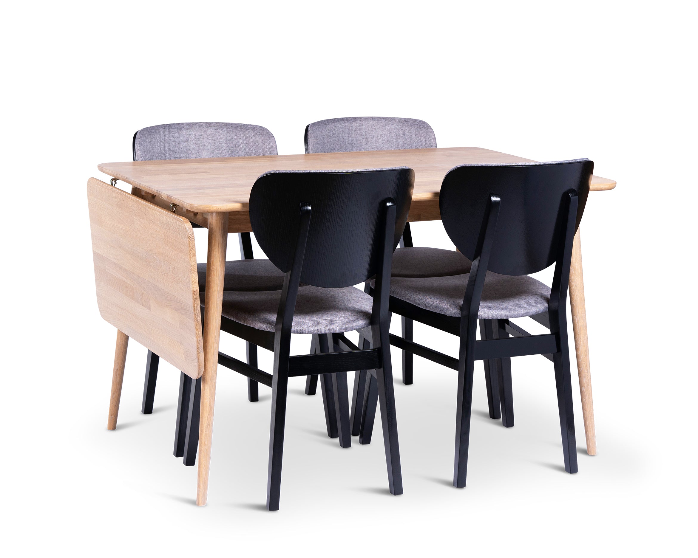 Stenexpo Odense 120/160x80 med 4 st.Borgholm stol