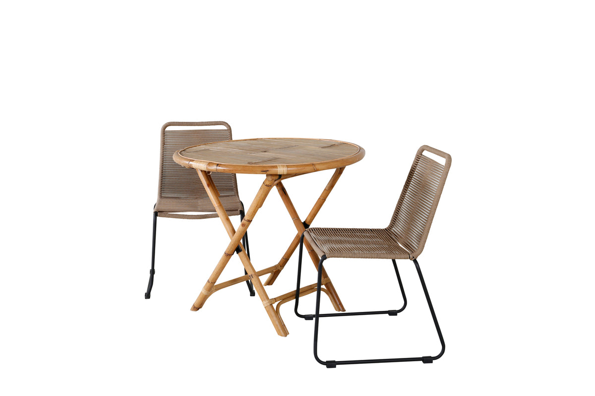 Venture Design Cane Cafebord ⌀80 Natur