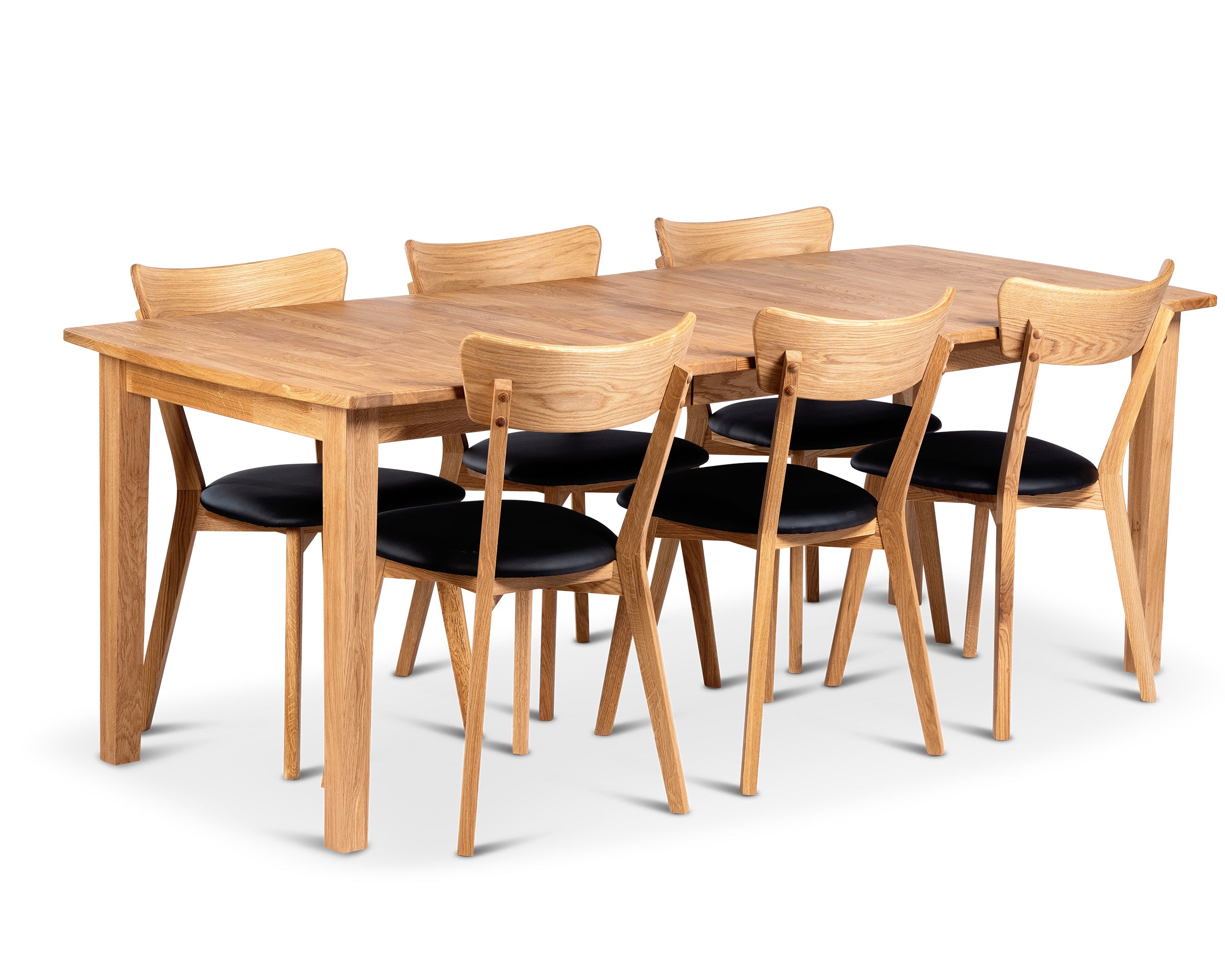 Stenexpo Visby 160/210x90 med 6 st.Växjö stol.