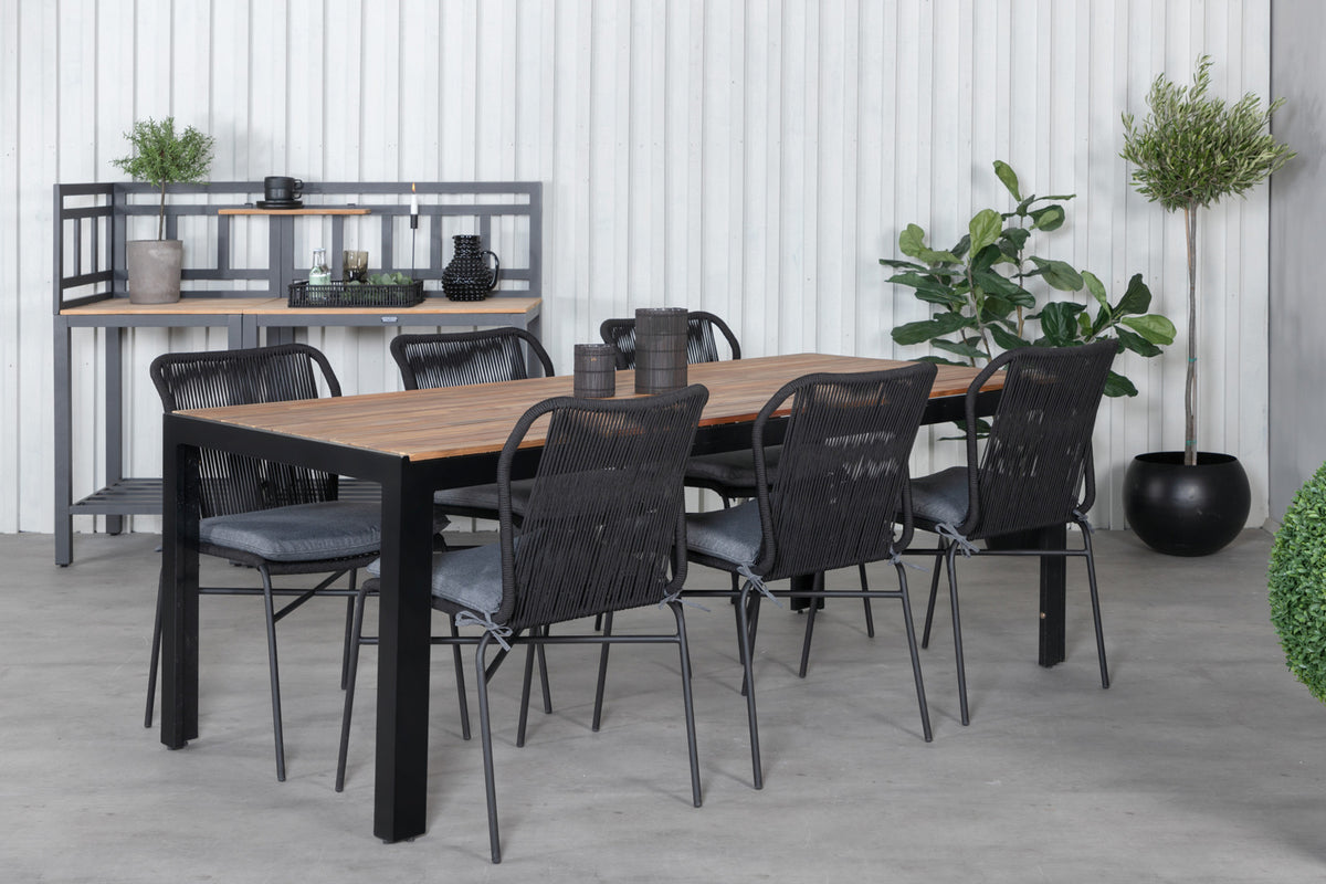 Venture Design Julian Matstolar 4-pack Svart
