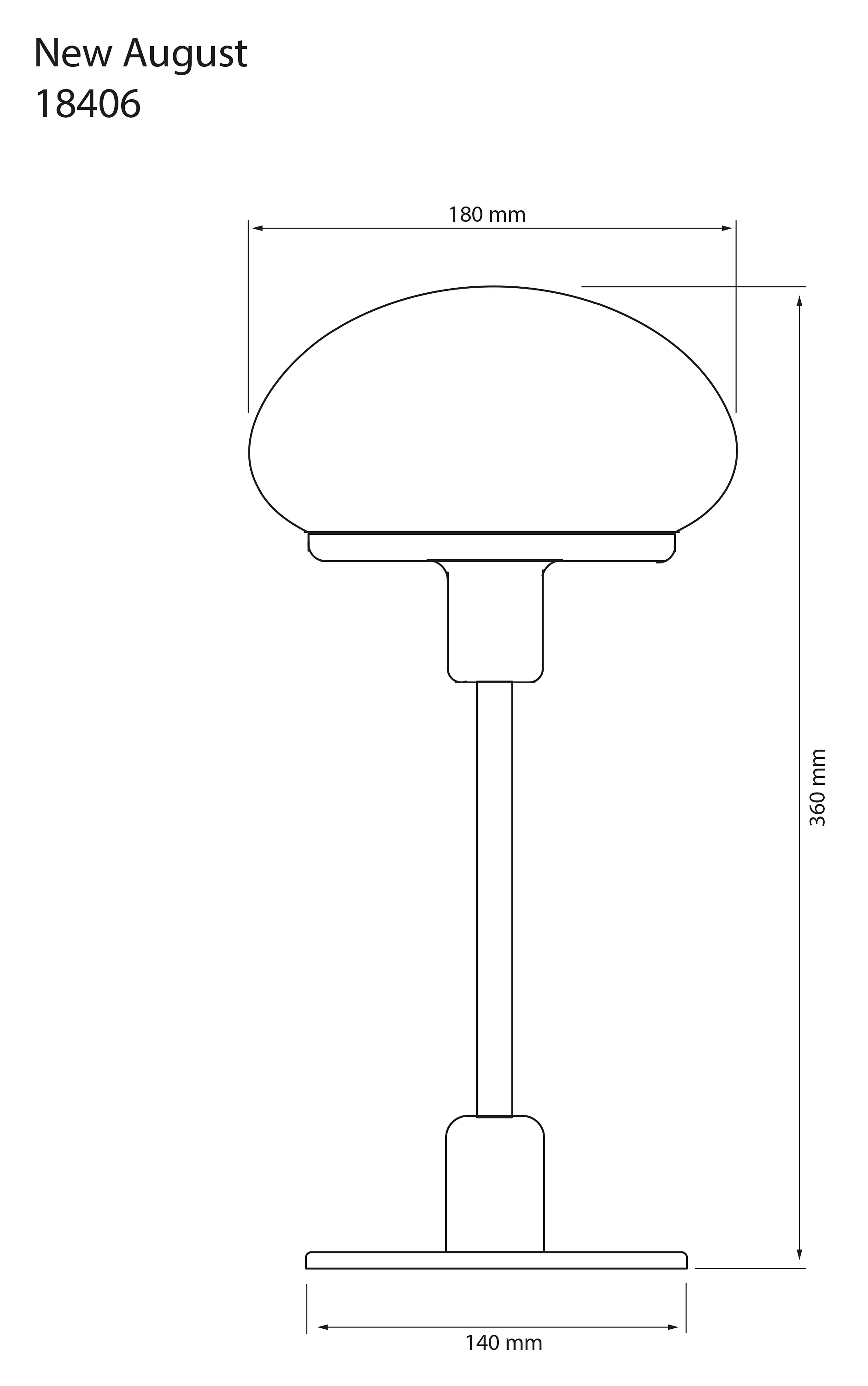 Aneta Home NEW AUGUST bordslampa liten