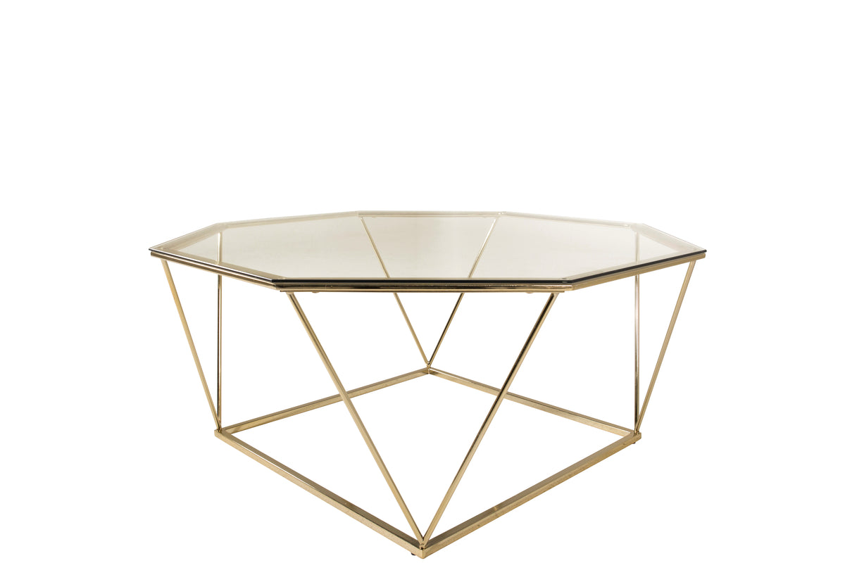 Venture Design Österlen Soffbord 100 x 100 Guld