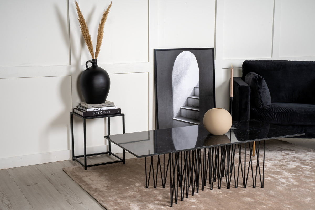 Venture Design Stone Soffbord 140 x 60 Svart