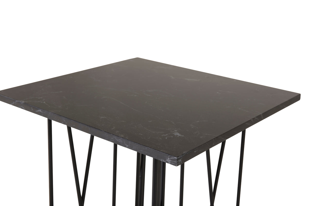 Venture Design Stone Sidobord 40 x 40 Svart