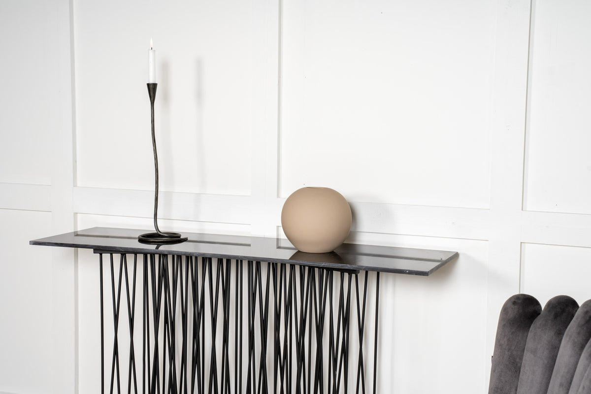 Venture Design Stone Sidobord 130 x 37 Svart