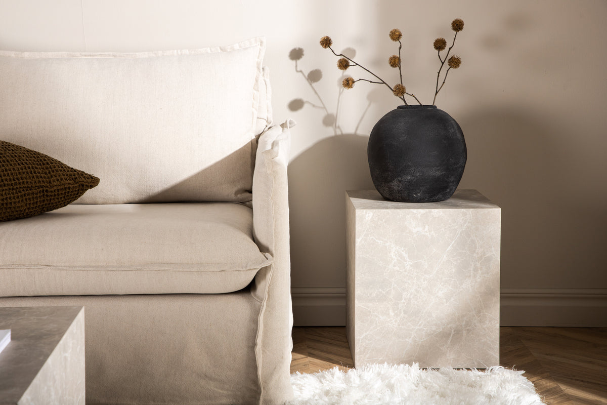 Venture Design York Soffbord 40 x 40 Beige