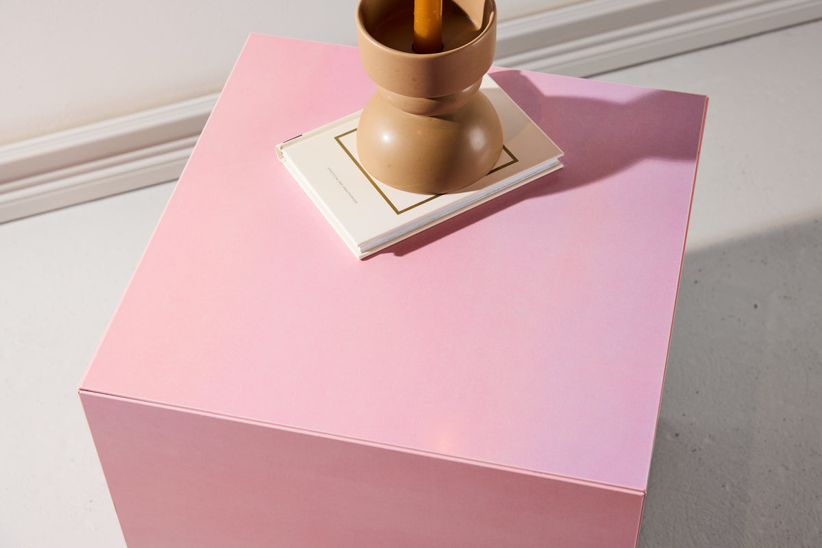 Venture Design York Soffbord 40 x 40 Rosa