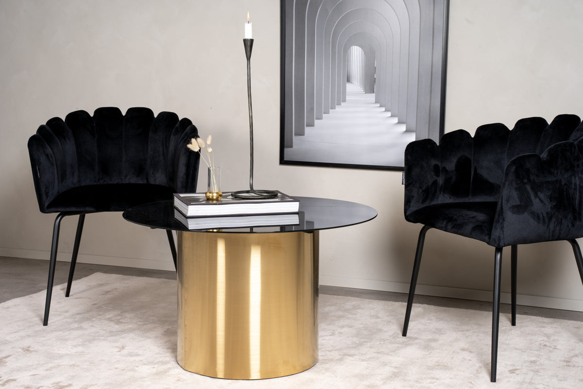 Venture Design Ystad Soffbord ⌀80 Svart