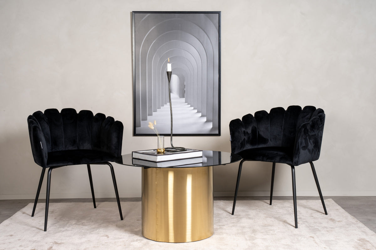 Venture Design Ystad Soffbord ⌀80 Svart
