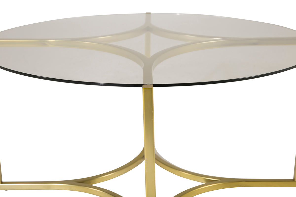 Venture Design Kivik Soffbord ⌀90 Guld