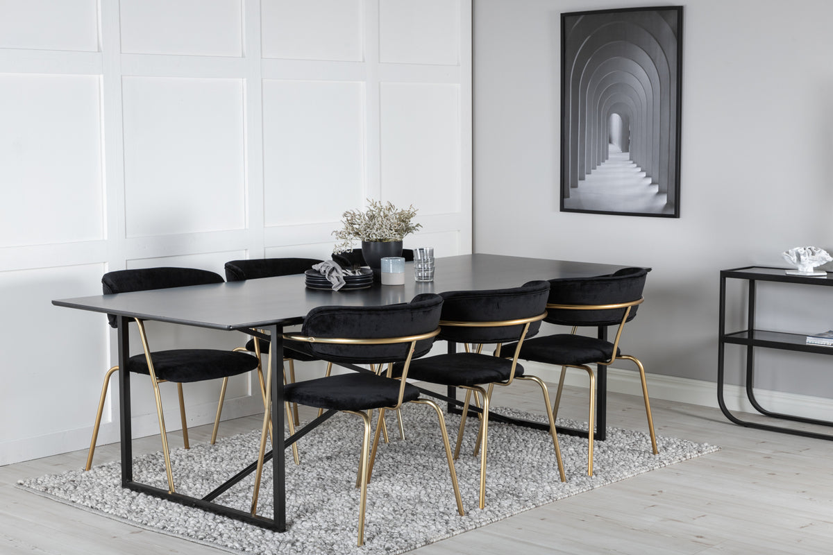 Venture Design Arrow Matstolar 2-pack Svart
