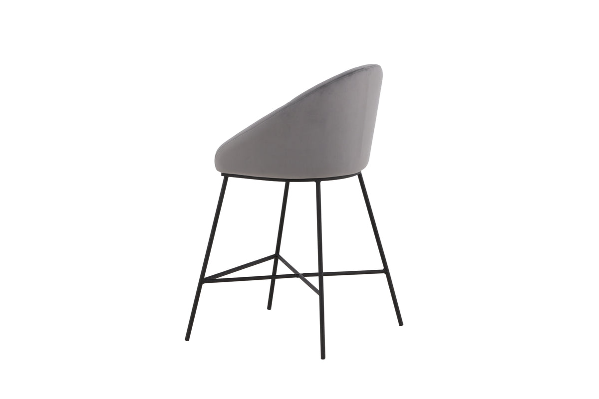 Venture Design Velvet Barstolar Mörkgrå