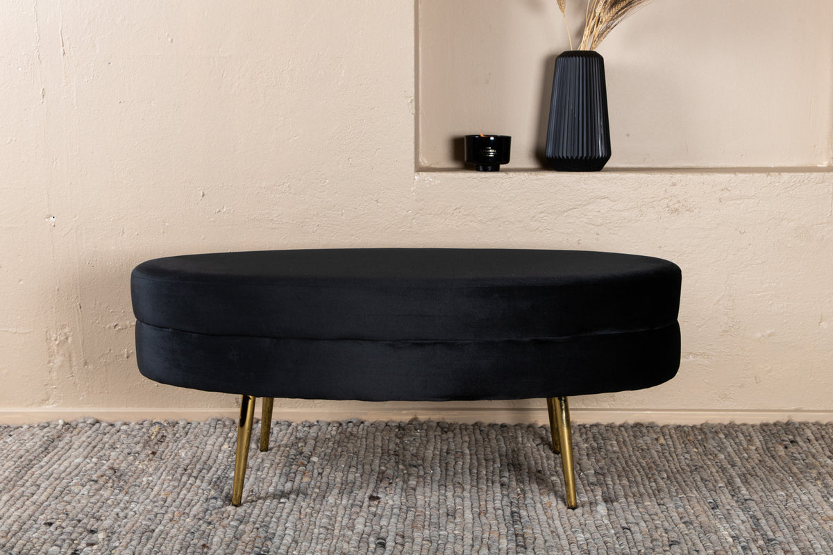 Venture Design Otto Ottoman 40 x 41 x 100 Svart