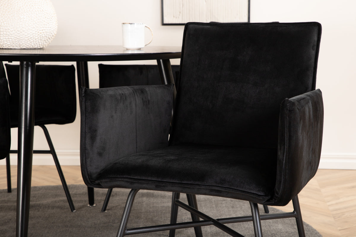 Venture Design Petra Matstolar Svart