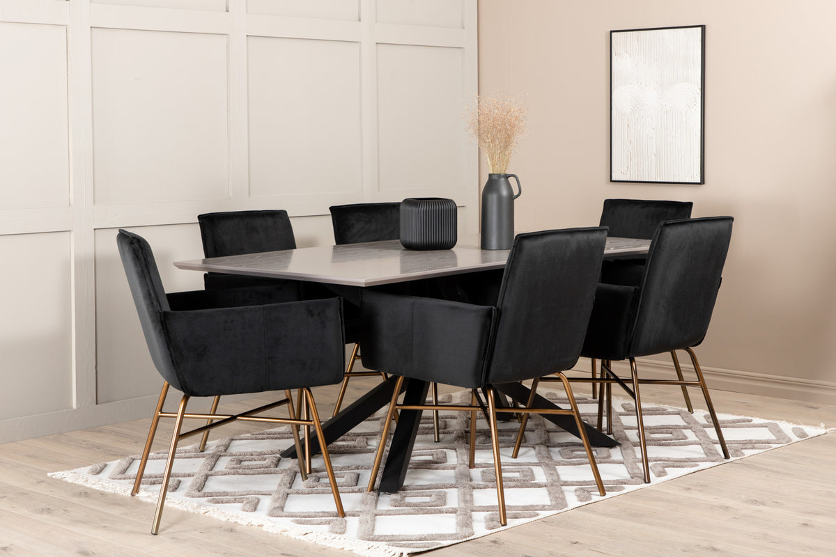 Venture Design Petra Matstolar Svart