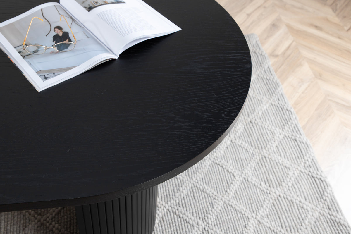 Venture Design Bianca Ovala Matbord 200 x 90 Svart