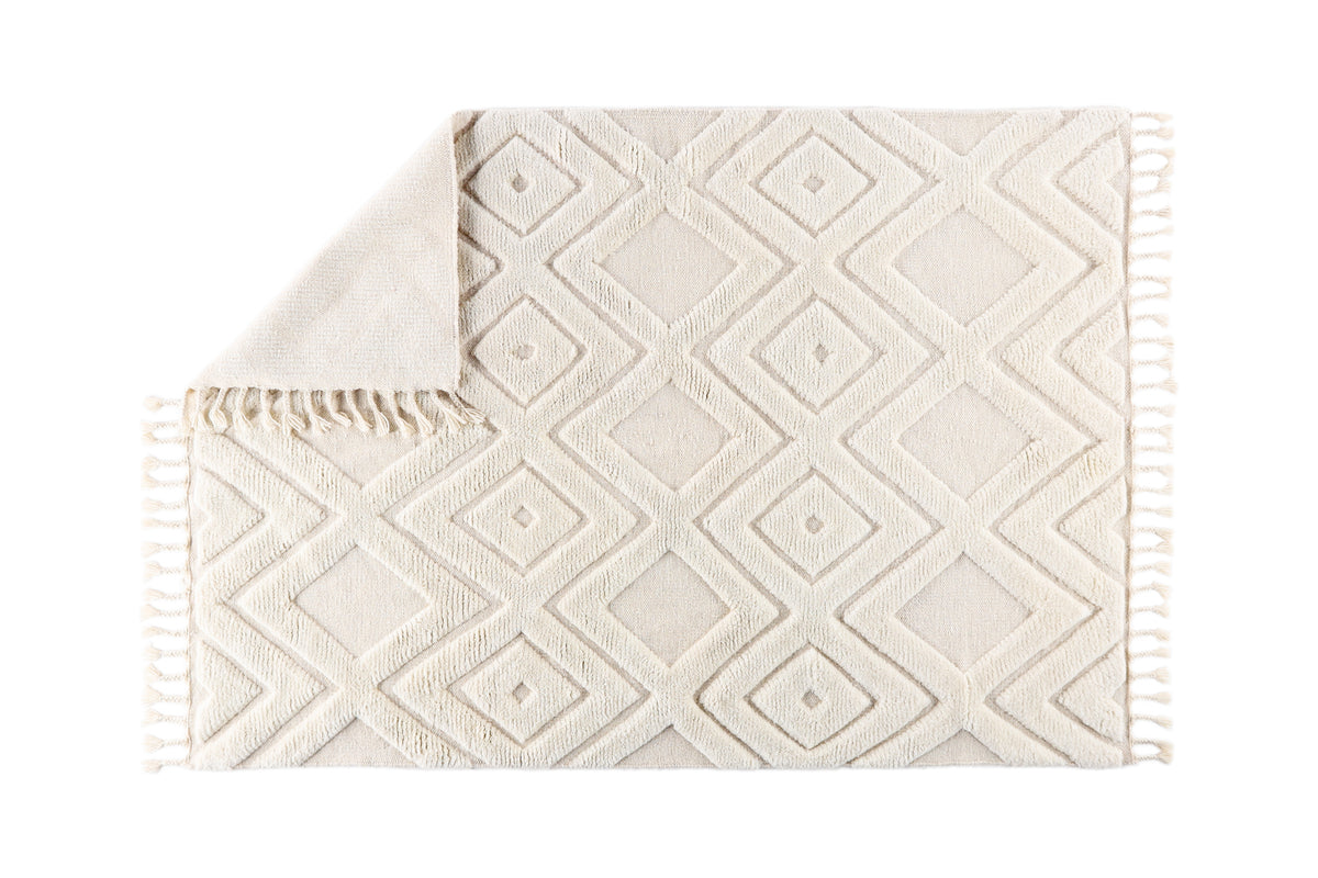 Venture Design Dahlia Rektangulära Mattor 300 x 200 Vit