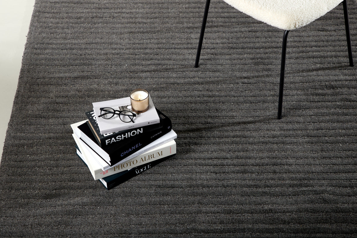 Venture Design Milton Rektangulära Mattor 300 x 200 Mörkgrå