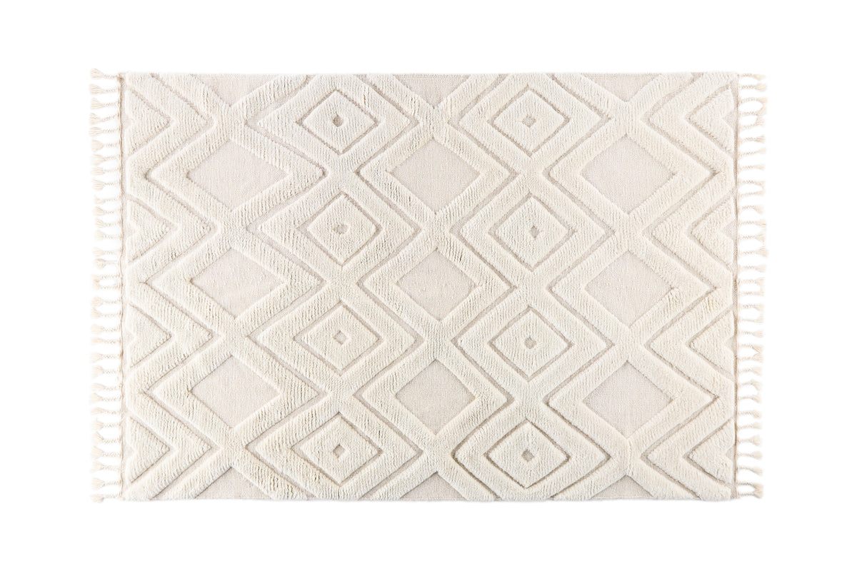 Venture Design Dahlia Rektangulära Mattor 400 x 300 Vit