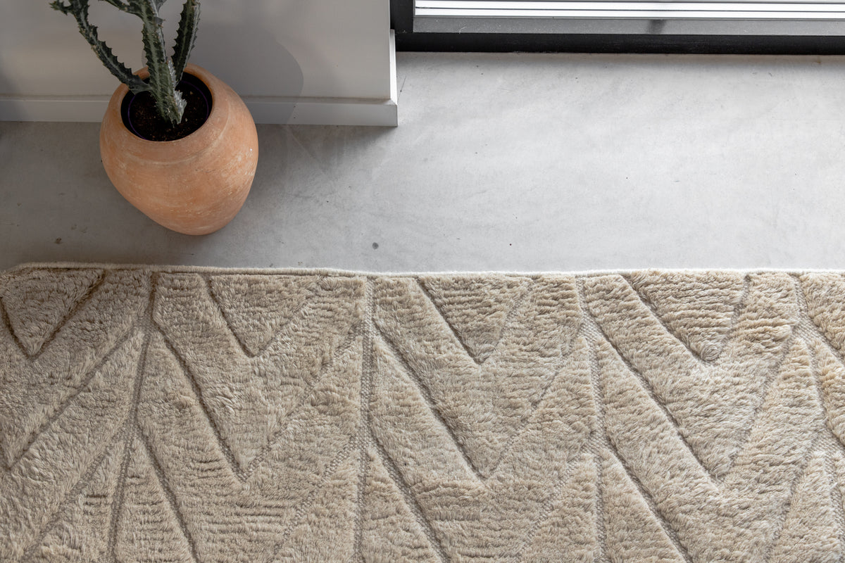 Venture Design Zoe Rektangulära Mattor 300 x 200 Beige