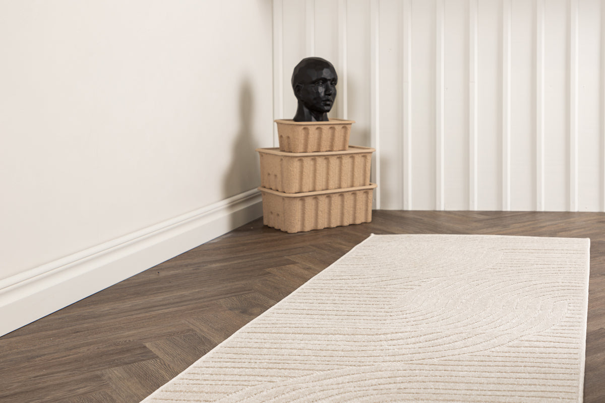 Venture Design Vince Ovala Mattor 80 x 200 Vit