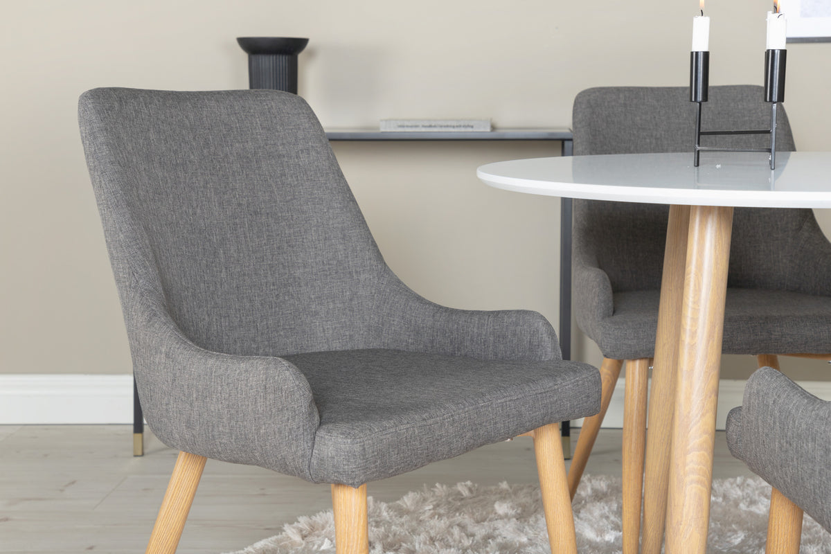 Venture Design Plaza Matstolar Mörkgrå