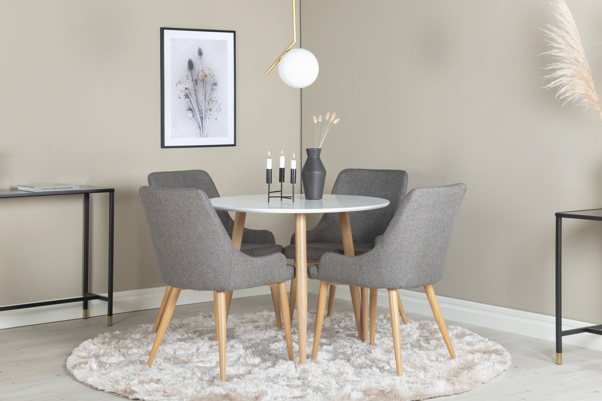 Venture Design Plaza Matstolar Mörkgrå
