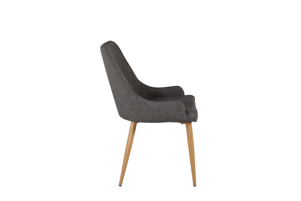 Venture Design Plaza Matstolar Mörkgrå