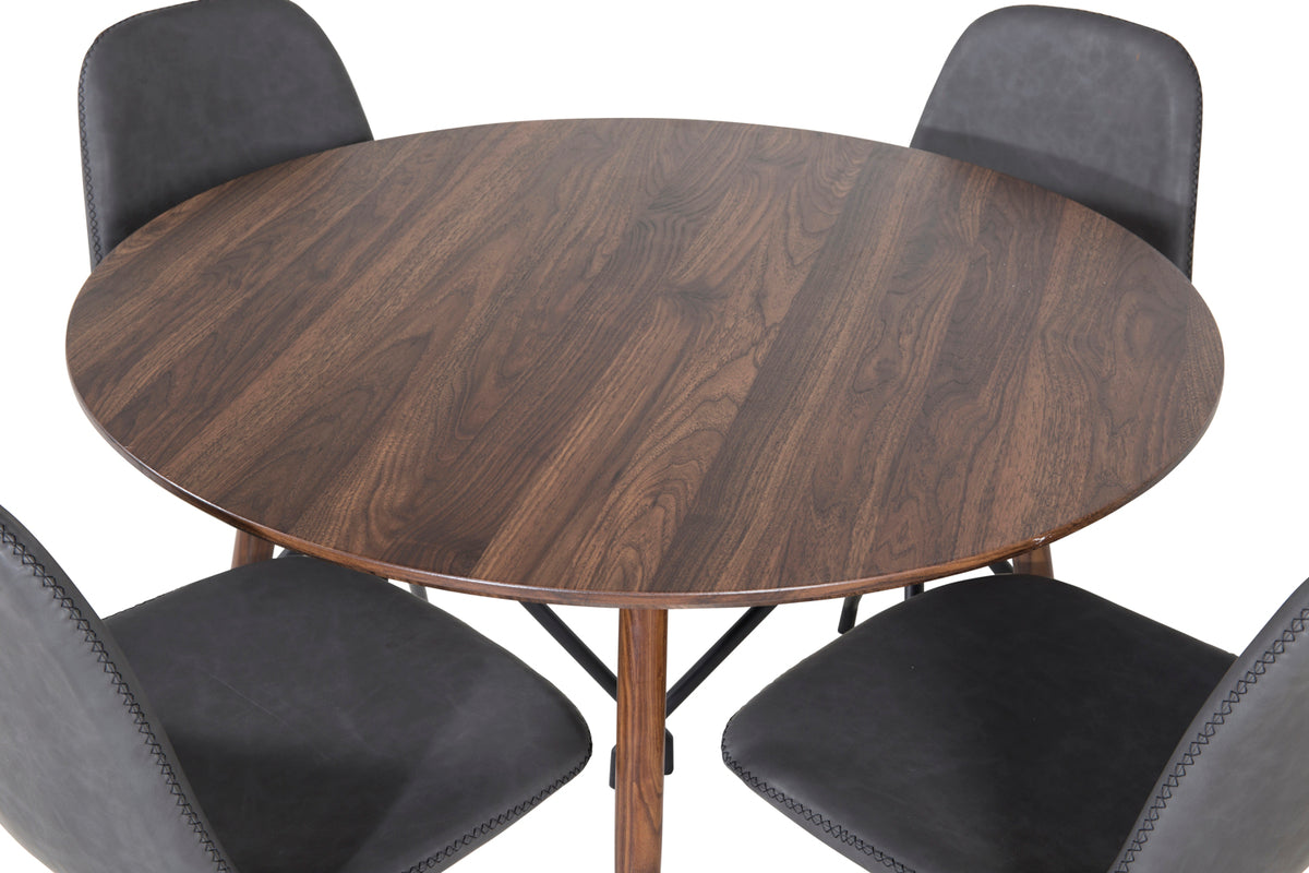 Venture Design Plaza Runda Matbord ⌀100 Valnöt