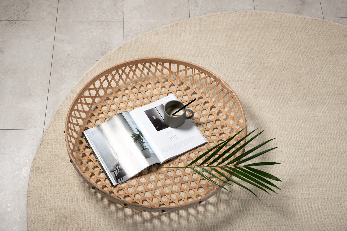 Venture Design Jaipur Runda Mattor ⌀200 Beige
