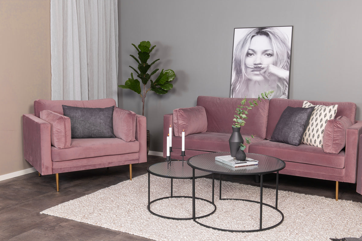 Venture Design Boom 3-sits soffor Rosa
