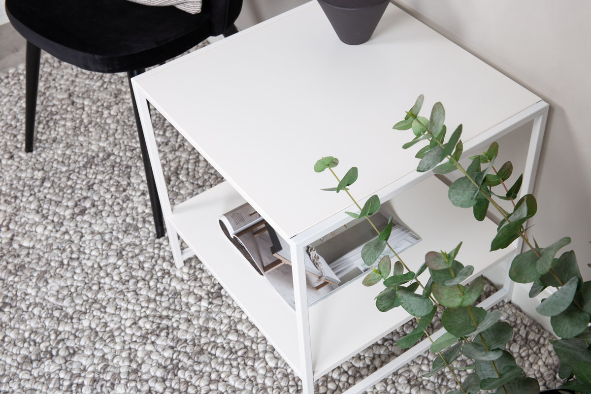 Venture Design Staal Sidobord 50 x 50 Vit