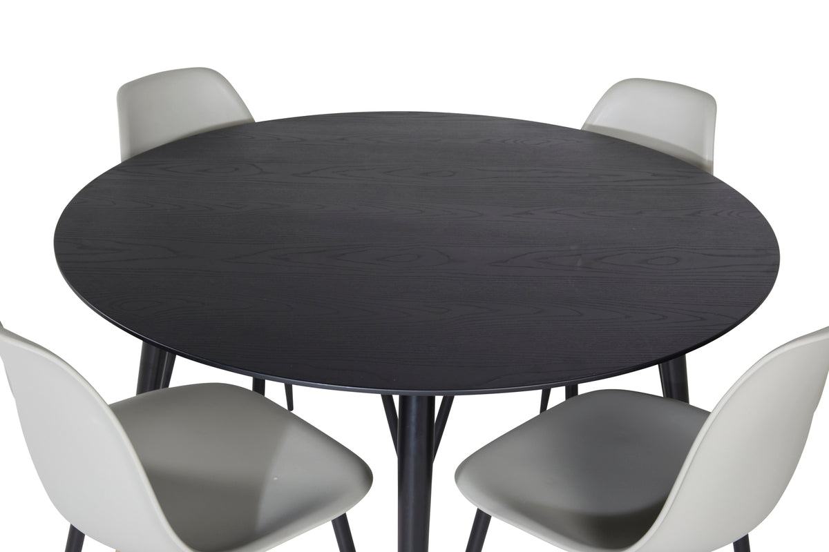 Venture Design Dipp Runda Matbord ⌀115 Svart