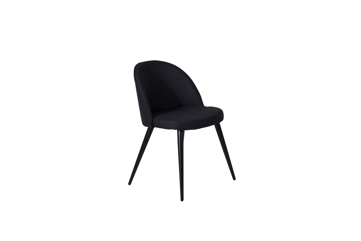 Venture Design Velvet Matstolar 2-pack Svart