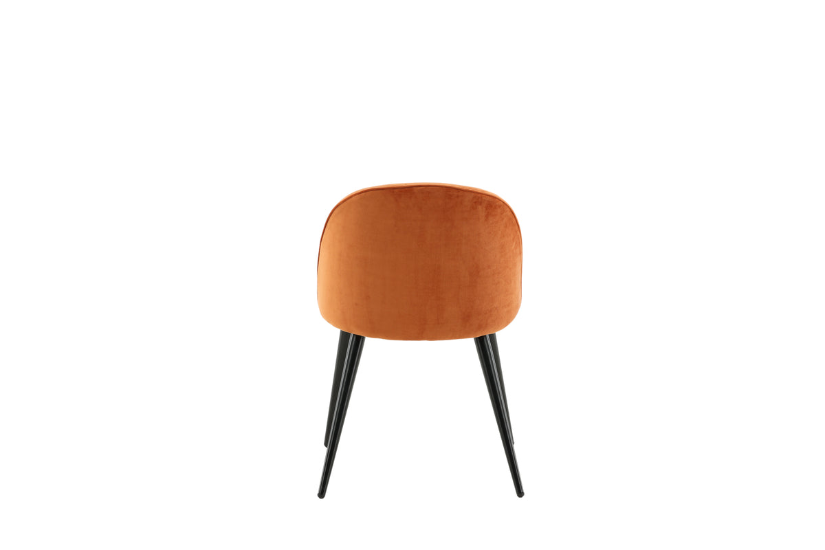 Venture Design Velvet Matstolar 2-pack Rostig orange
