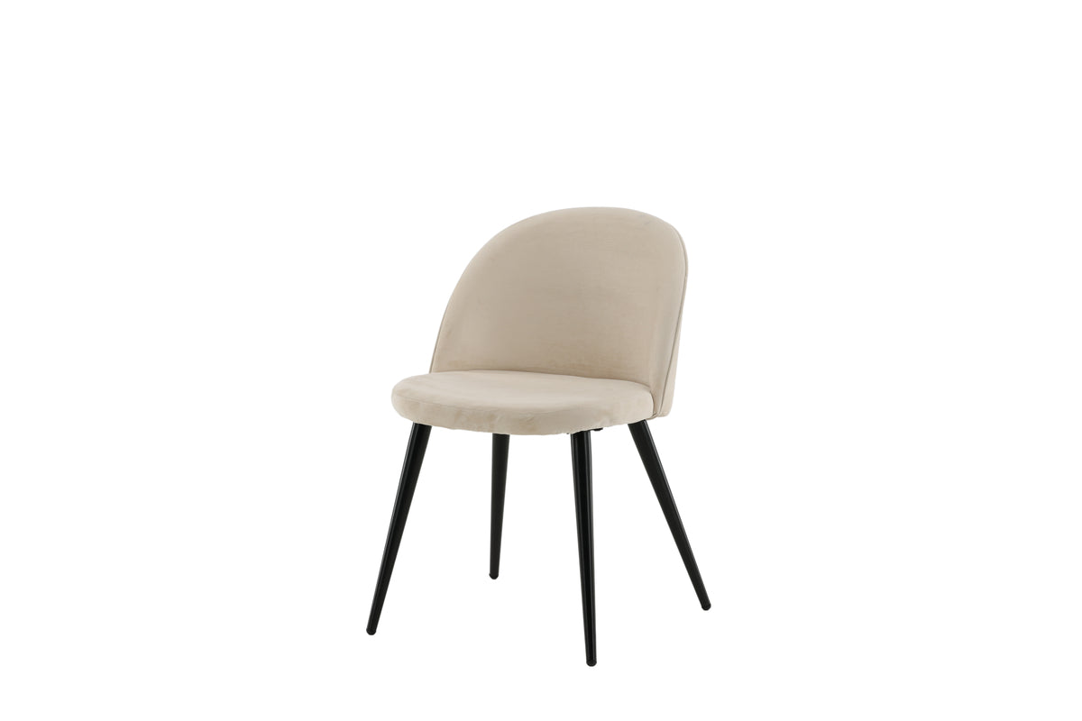 Venture Design Velvet Matstolar 2-pack Beige