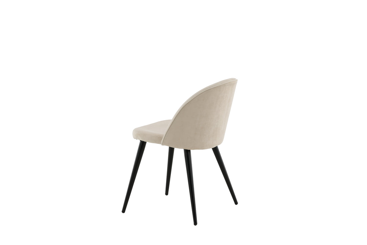 Venture Design Velvet Matstolar 2-pack Beige