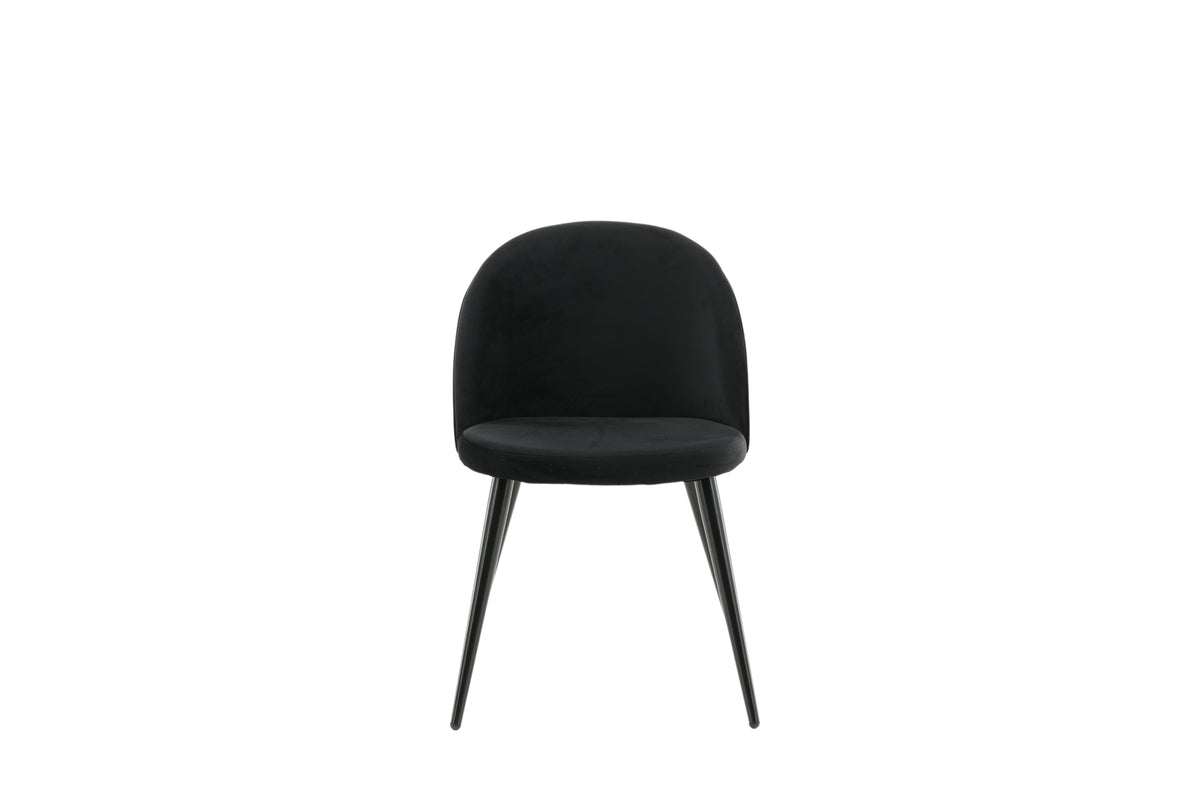 Venture Design Velvet Matstolar 2-pack Svart