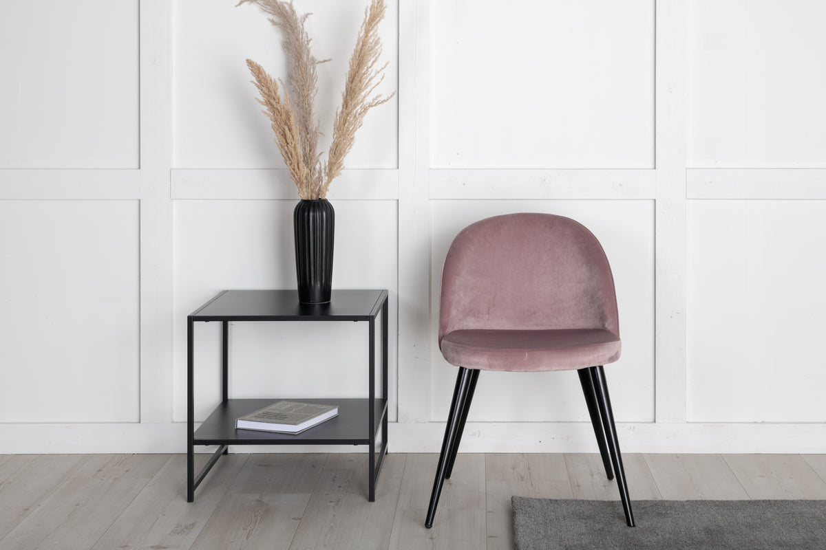 Venture Design Velvet Matstolar 2-pack Gammelrosa