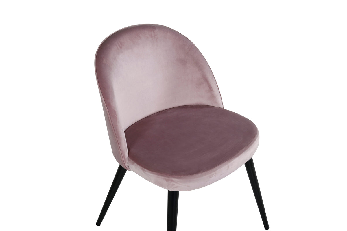 Venture Design Velvet Matstolar 2-pack Gammelrosa