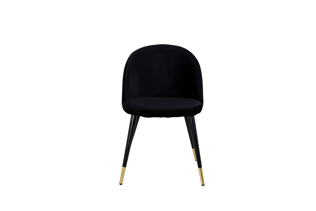 Venture Design Velvet Matstolar 2-pack Svart
