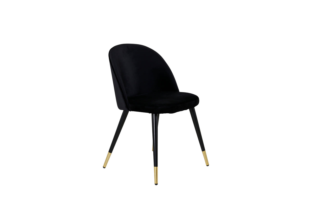 Venture Design Velvet Matstolar 2-pack Svart