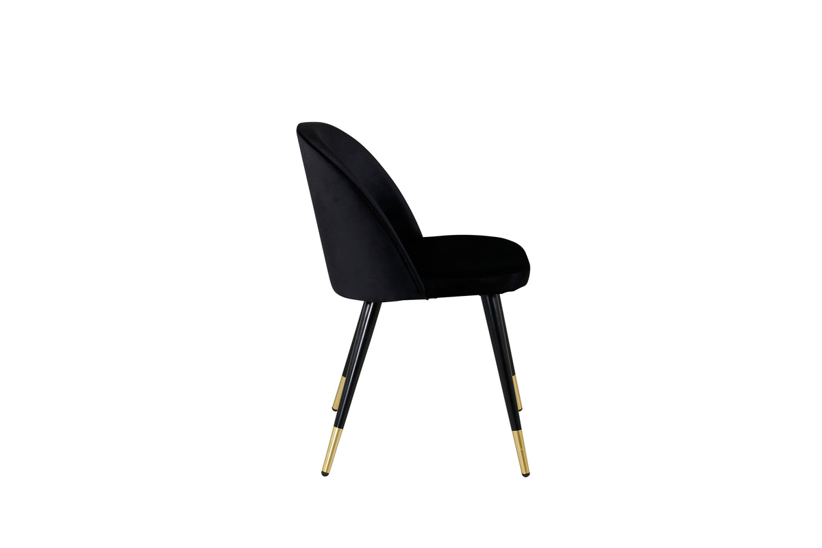 Venture Design Velvet Matstolar 2-pack Svart