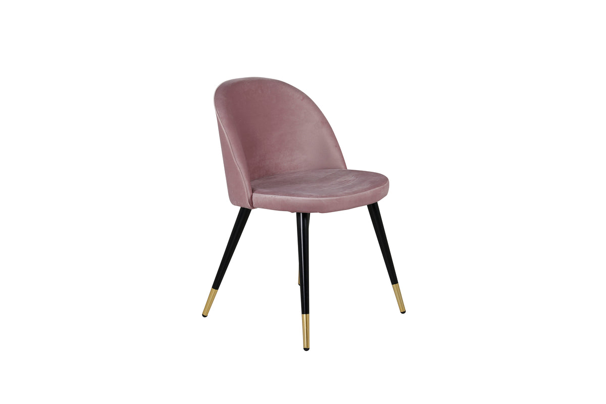 Venture Design Velvet Matstolar 2-pack Gammelrosa