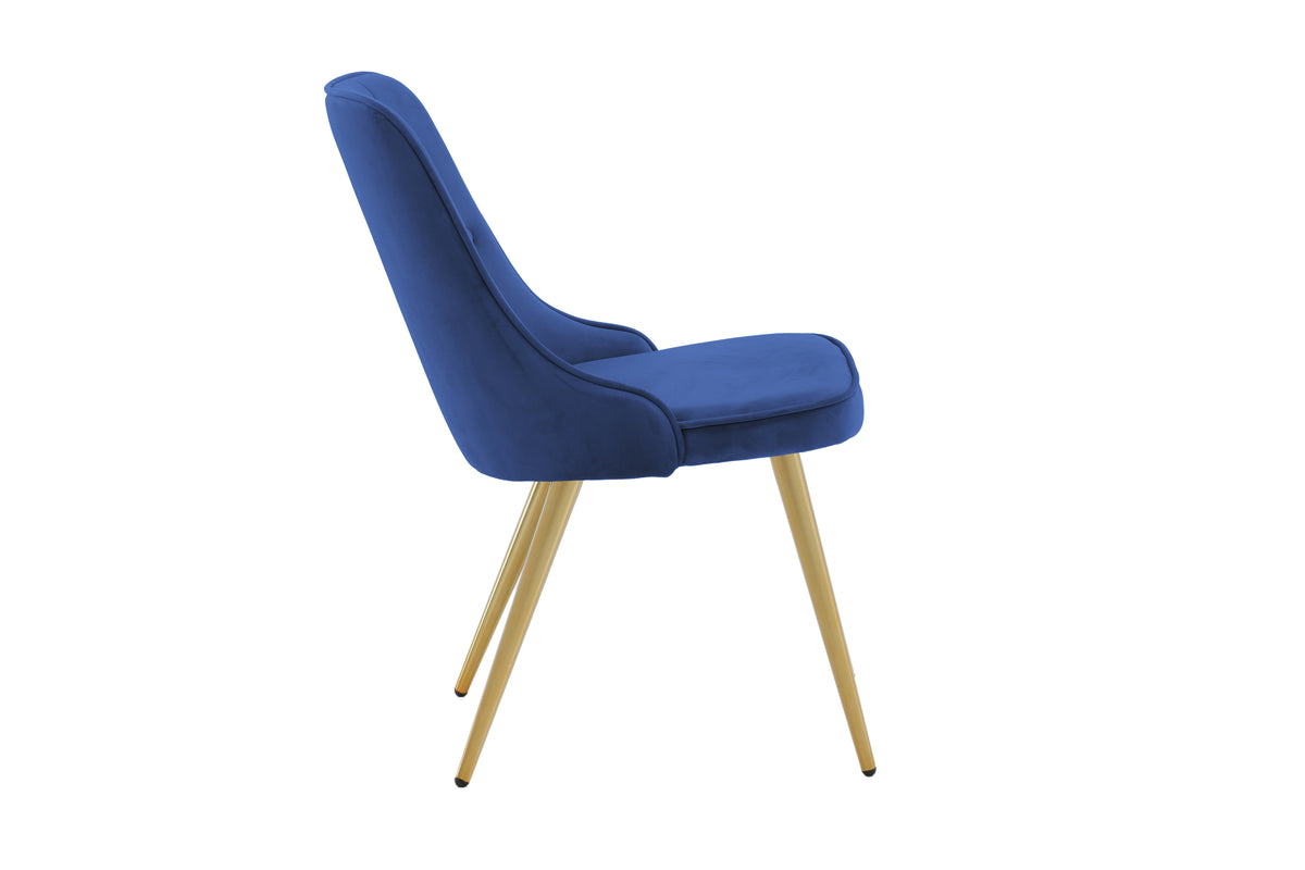 Venture Design Velvet Deluxe Matstolar 2-pack Blå